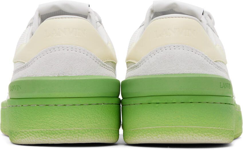 Lanvin White  Yellow Clay Sneakers
