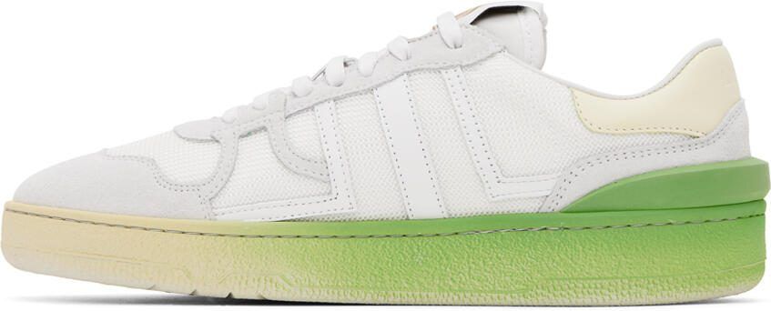 Lanvin White  Yellow Clay Sneakers - Picture 3