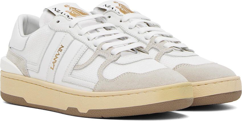Lanvin Gray  White Clay Sneakers