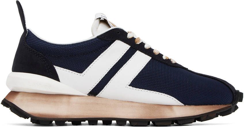 Lanvin Navy BUMPR Sneakers - Picture 5