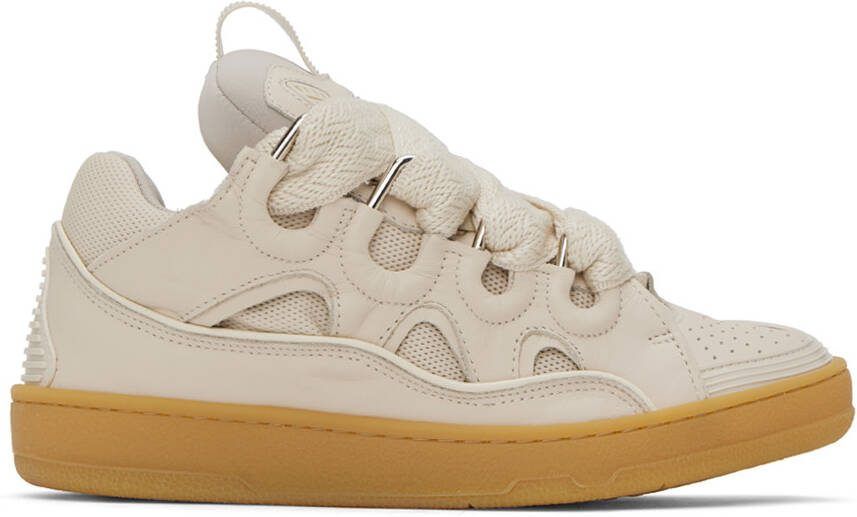 Lanvin Off-White Curb Sneakers - Picture 5