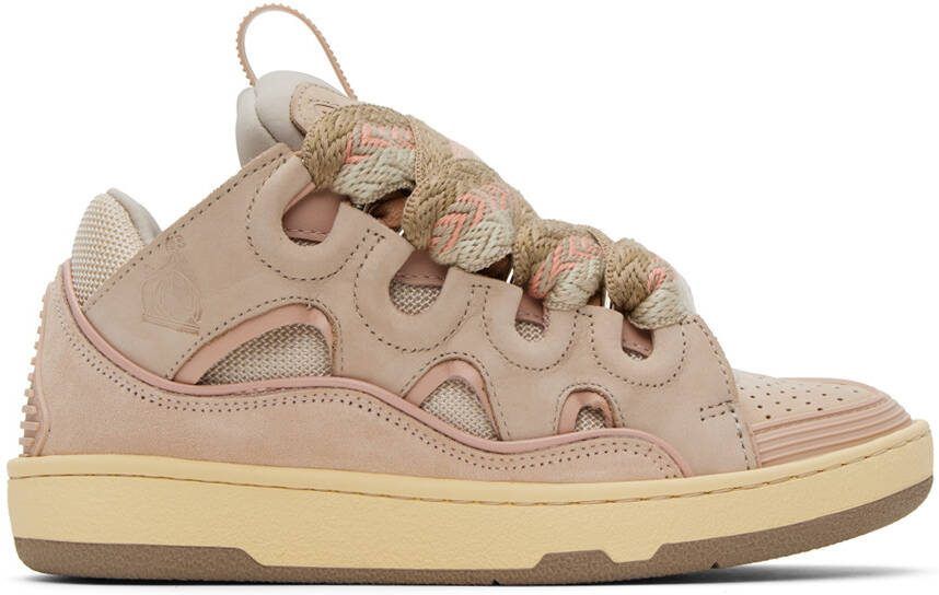 Lanvin Pink Curb Sneakers - Picture 5