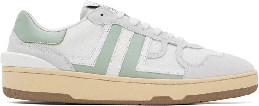 Lanvin White  Green Clay Sneakers