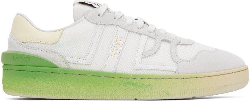 Lanvin White  Yellow Clay Sneakers - Picture 4