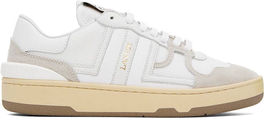 Lanvin Gray  White Clay Sneakers - Picture 2
