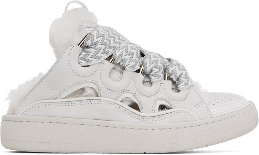 Lanvin White Curb Slip-On Sneakers