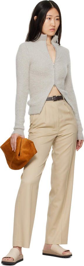Lauren Manoogian Beige Raw Contour Slides - Picture 4
