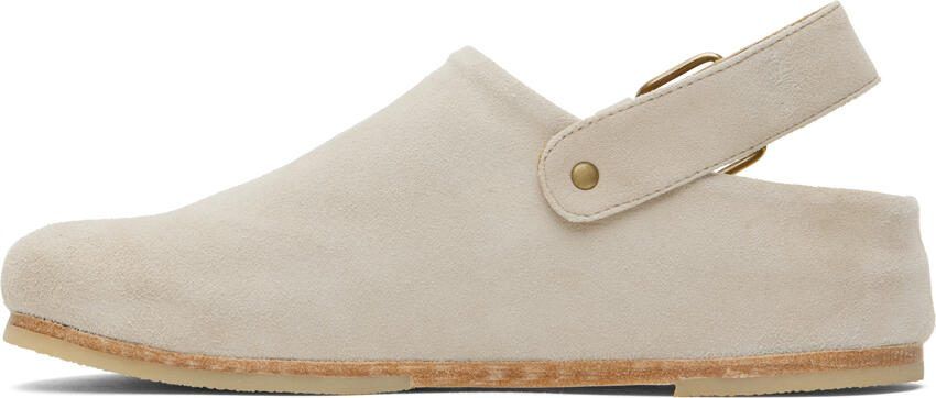 Lauren Manoogian Beige Suede Mules - Picture 3