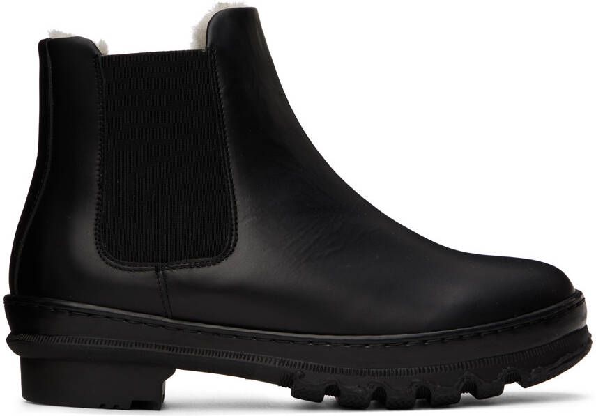 Legres Black Shearling Garden Boots - Picture 4