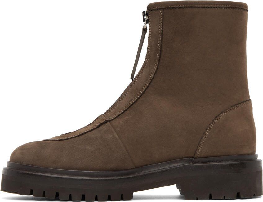 Legres Brown Nubuck Ankle Boots - Picture 3