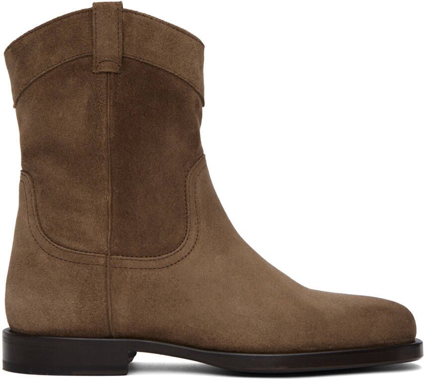 LEMAIRE Brown Western Boots - Picture 3