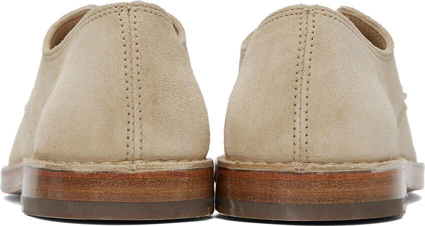 LEMAIRE Beige Flat Laced Derbys