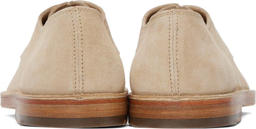 LEMAIRE Beige Flat Laced Derbys