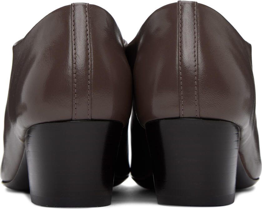 LEMAIRE Gray Heeled Derbies