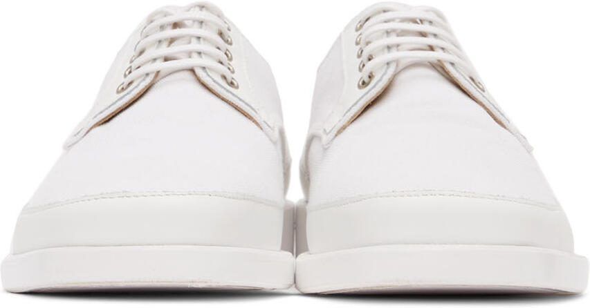 LEMAIRE White Canvas Derbys - Picture 3
