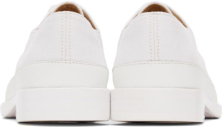 LEMAIRE White Canvas Derbys - Picture 2