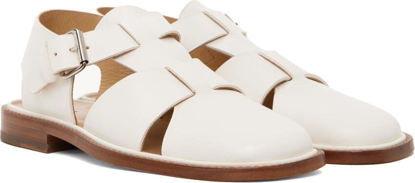 LEMAIRE White Fisherman Sandals - Picture 2
