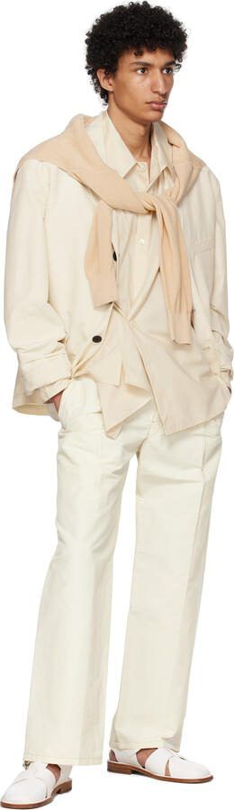 LEMAIRE White Fisherman Sandals - Picture 4