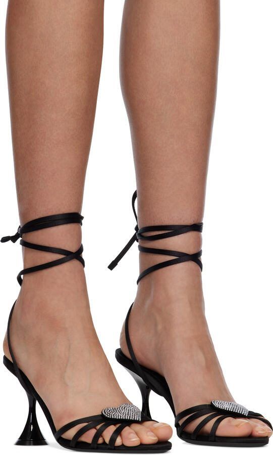 Les Petits Joueurs Black Kaia Sandals - Picture 2