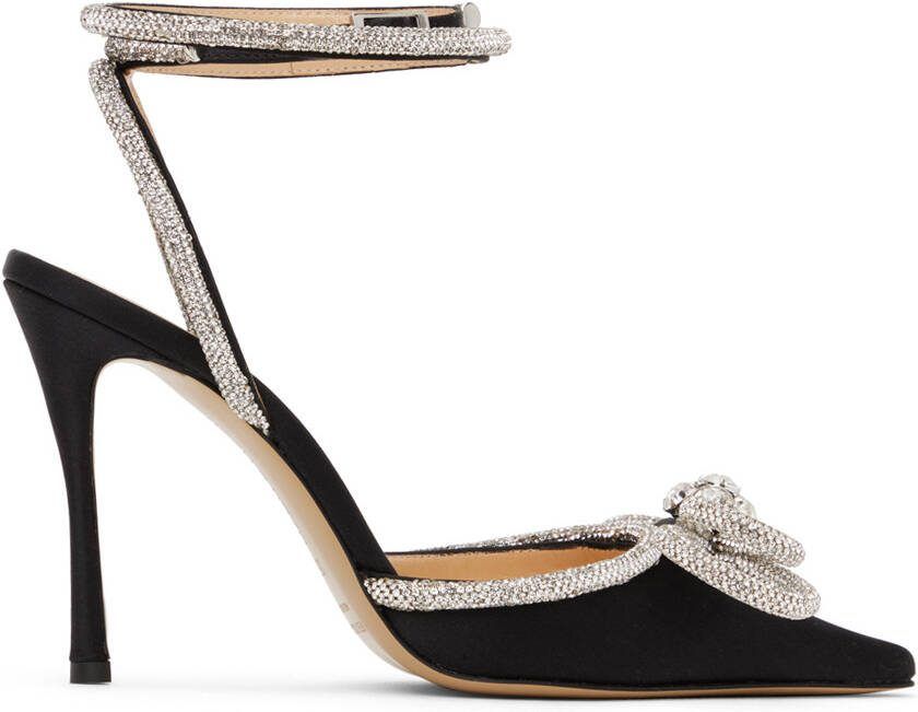 MACH  MACH Black Double Bow 110 Heels - Picture 5