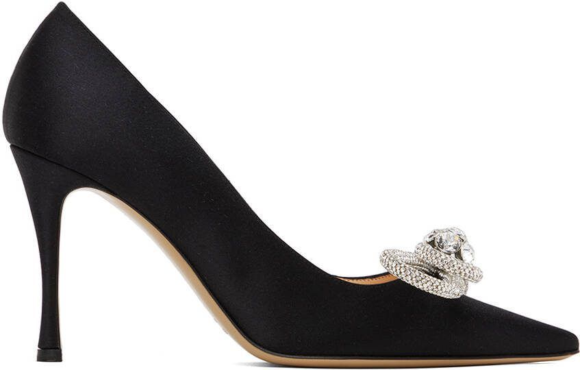 MACH  MACH Black Double Bow 95 Heels - Picture 5