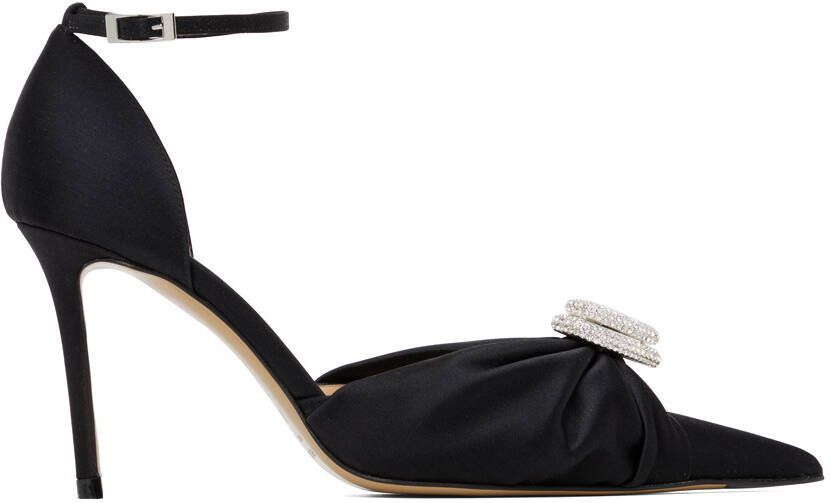 MACH  MACH Black Double Heart 110 Heels - Picture 5