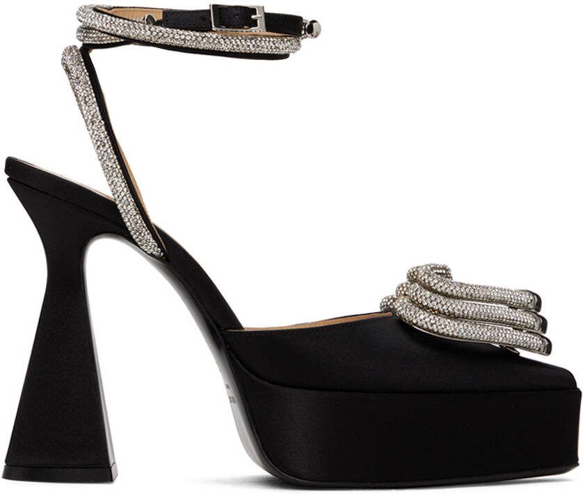 MACH  MACH Black Triple Heart Heels - Picture 4