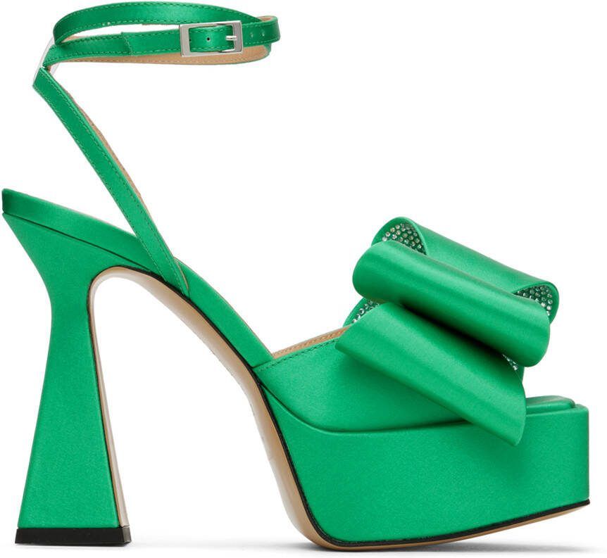 MACH  MACH Green 'Le Cadeau' 140 Platform Heeled Sandals - Picture 5