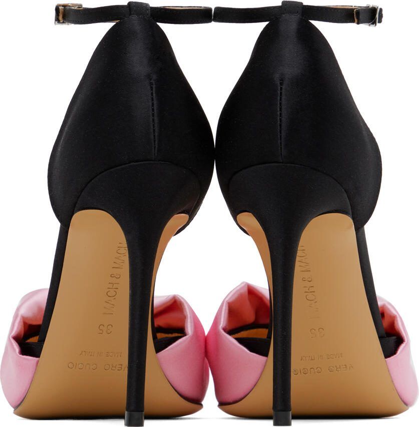 MACH  MACH Black  Pink Double Heart 110 Heels