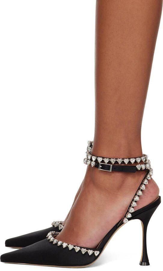 MACH  MACH Black Audrey Crystal Heels - Picture 2