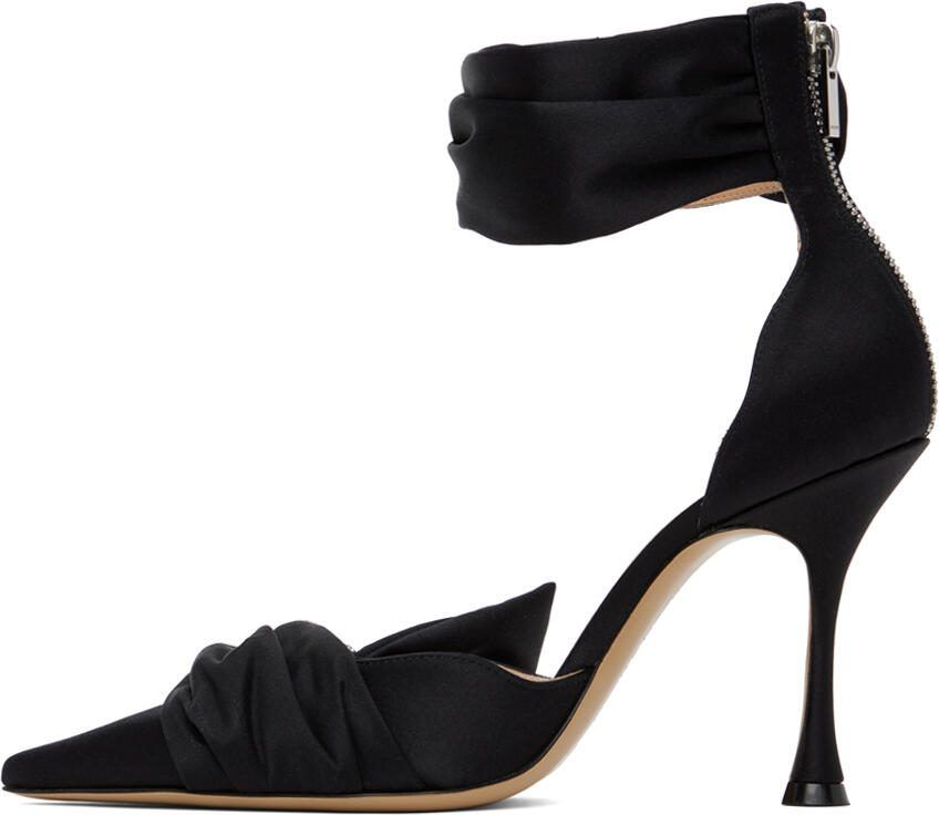 MACH  MACH Black Crystal Heart 100 Heels - Picture 2