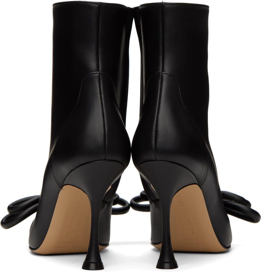 MACH  MACH Black Double Bow 100 Ankle Boots