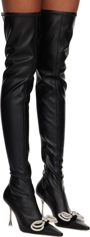 MACH  MACH Black Double Bow 100 Boots