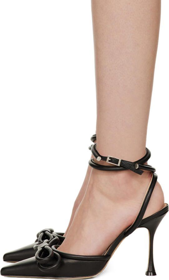 MACH  MACH Black Double Bow 100 Heels