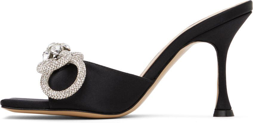 MACH  MACH Black Double Bow 95 Heeled Sandals - Picture 3