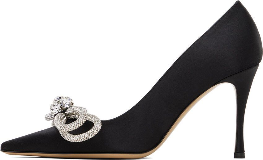 MACH  MACH Black Double Bow 95 Heels - Picture 3