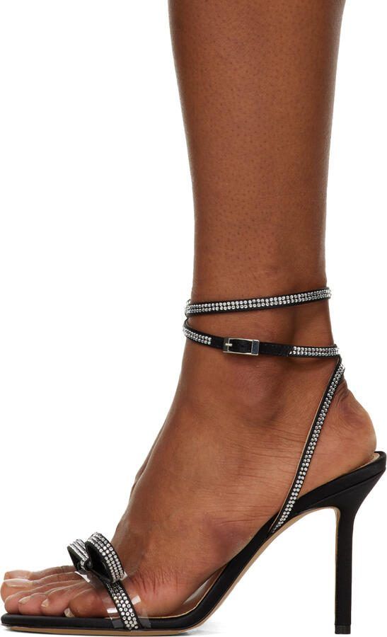 MACH  MACH Black French Bow 95 Heeled Sandals - Picture 3