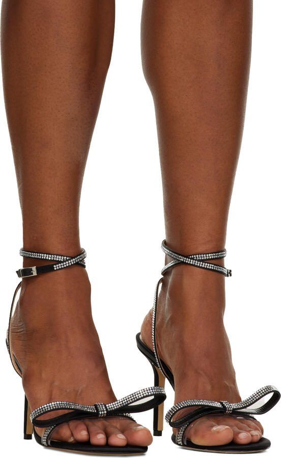 MACH  MACH Black French Bow 95 Heeled Sandals - Picture 2
