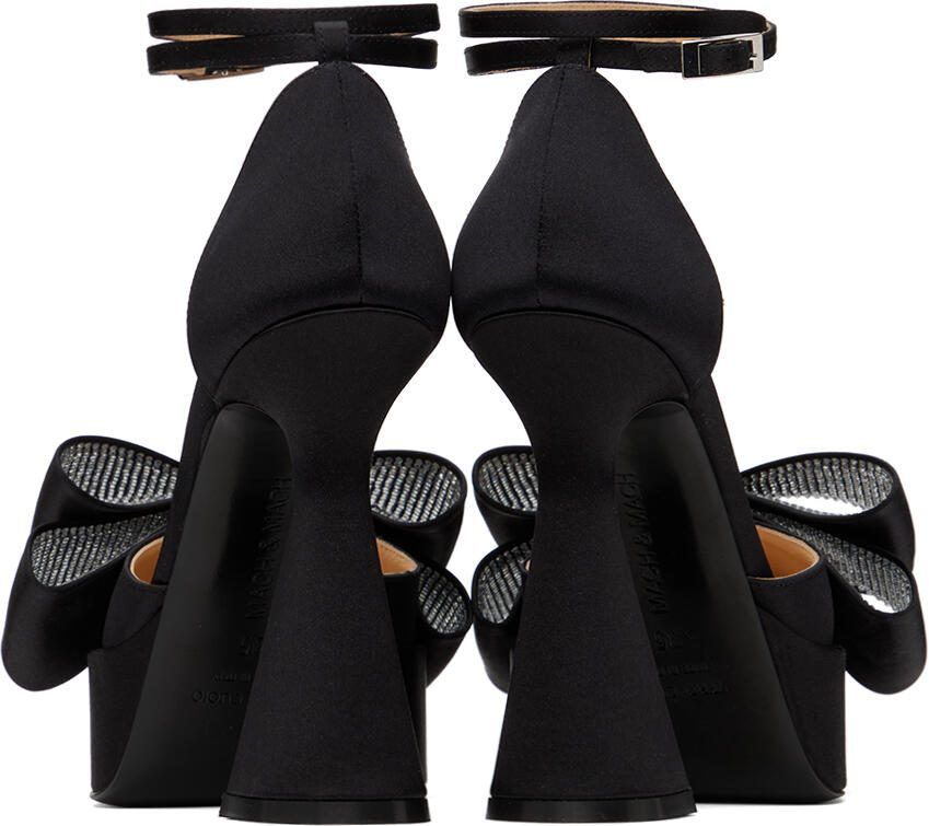 MACH  MACH Black 'Le Cadeau' 140 Platform Heels