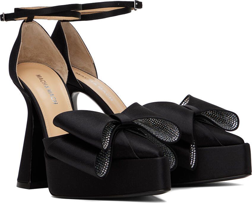 MACH  MACH Black 'Le Cadeau' 140 Platform Heels - Picture 2