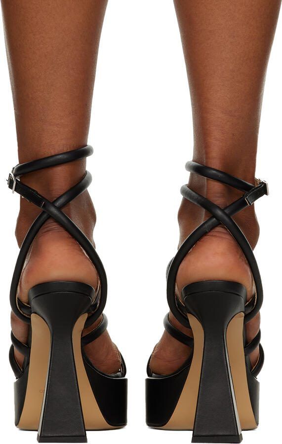 MACH  MACH Black Platform 140 Heeled Sandals - Picture 2