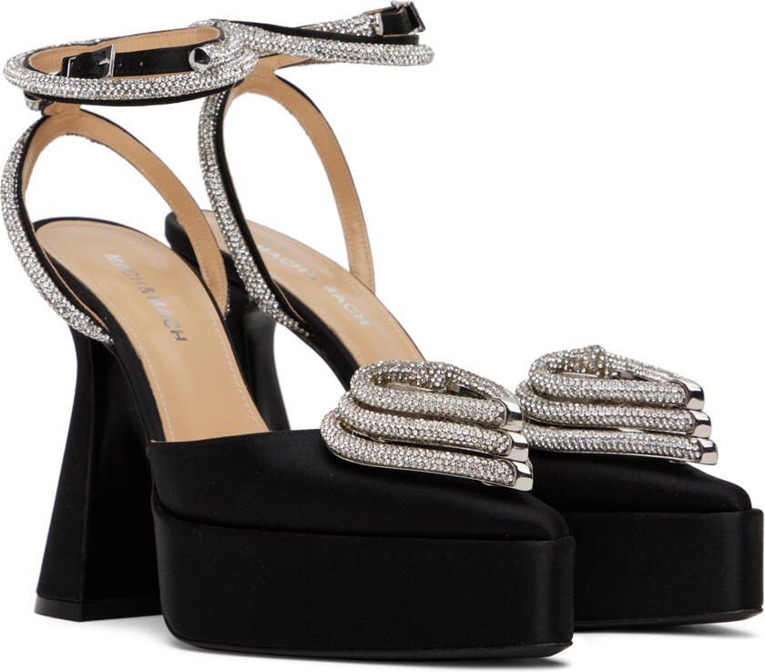 MACH  MACH Black Triple Heart Heels - Picture 2