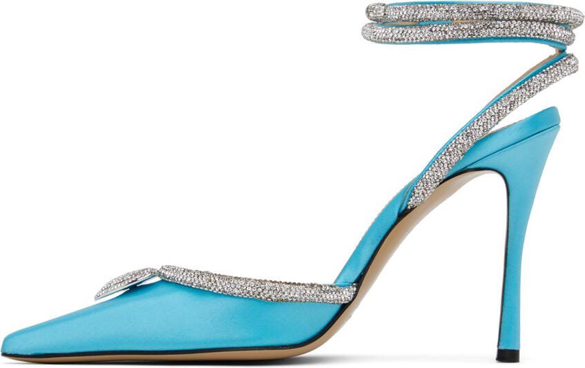 MACH  MACH Blue Crystal Heart Heels - Picture 3