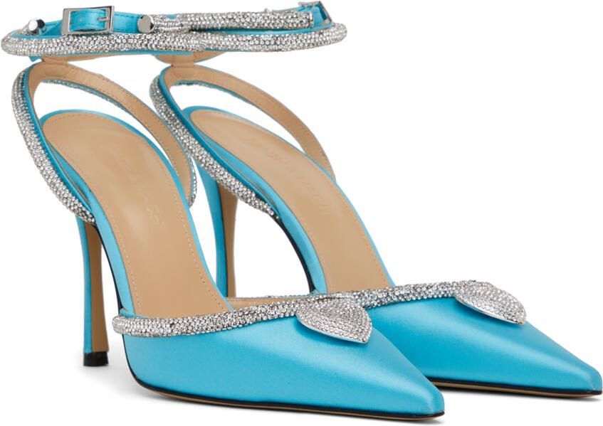 MACH  MACH Blue Crystal Heart Heels - Picture 2