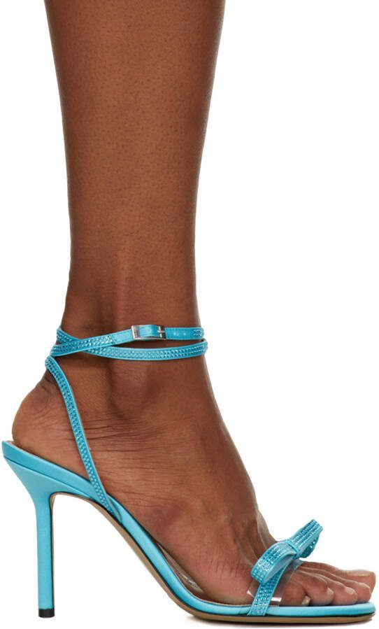 MACH  MACH Blue French Bow 95 Heeled Sandals - Picture 5