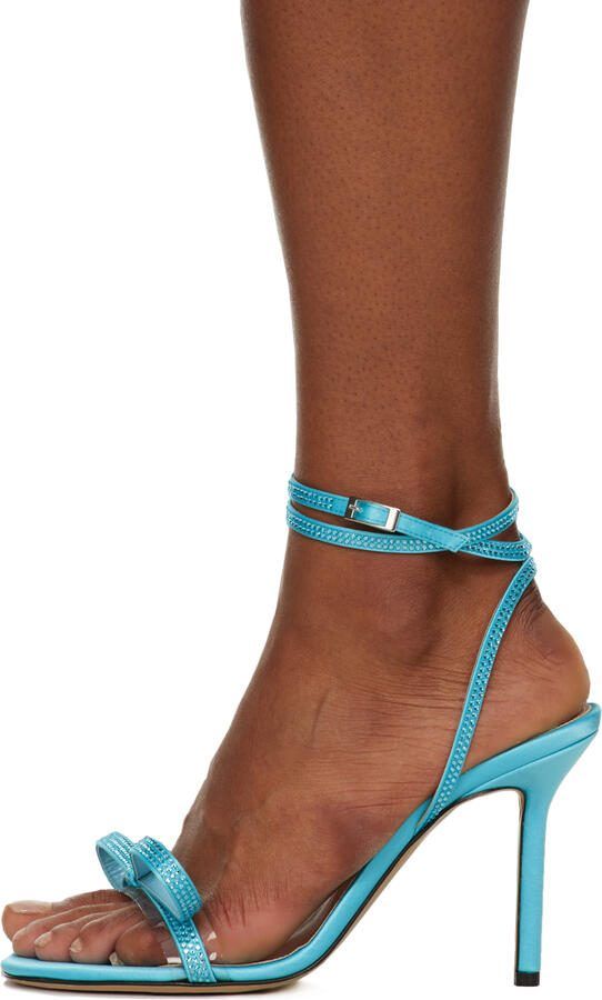 MACH  MACH Blue French Bow 95 Heeled Sandals - Picture 3