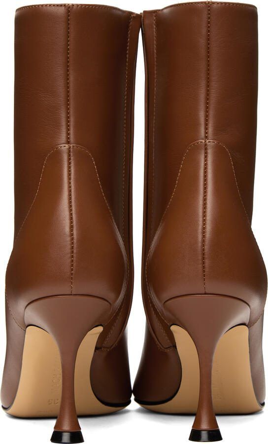 MACH  MACH Brown Dark 85 Ankle Boots - Picture 3