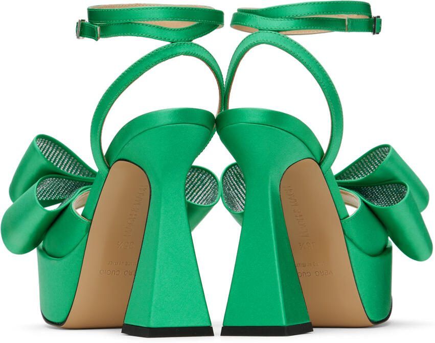 MACH  MACH Green 'Le Cadeau' 140 Platform Heeled Sandals - Picture 3