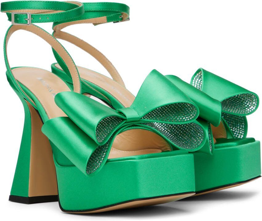 MACH  MACH Green 'Le Cadeau' 140 Platform Heeled Sandals - Picture 2