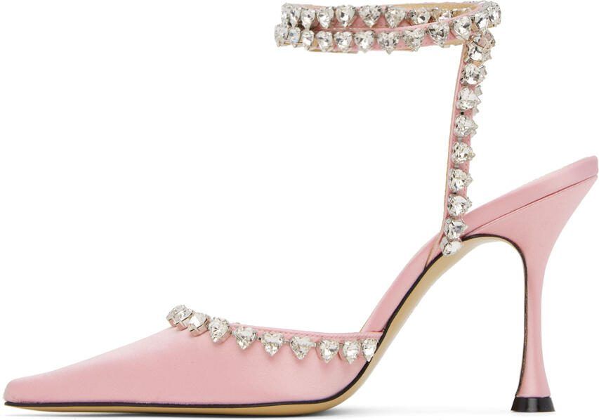 MACH  MACH Pink Audrey Crystal Heart Heels - Picture 3